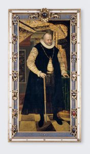 Portræt af Kurfyrsten af ​​Sachsen Augustus I (1526-1586) - Maleri af Cyriacus Roeder (Rheder) (ca. 1560-1598), olie på lærred af Cyriacus (c.1560 1598) Roder