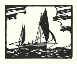 Fiskebåde og pramme: Brighton Clinker-Built Lugger (træsnit)