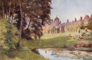 A Corner of the Lake, Sandringham (farve litho)