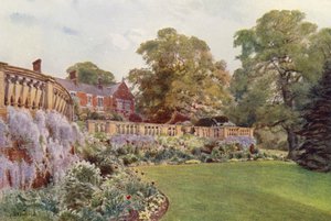 East End of the Terrace, Bagshot Park (farve litho)