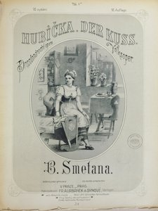 Cover af partituret til The Kiss af Bedrich Smetana (1824-84) af Czech School