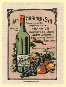 Jan Hubinek og Søn vine og spiritus af Czech School