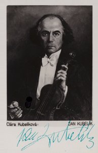 Portræt af Jan Kubelik af Czech School