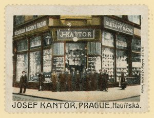 Butik foran Josef Kantor, Prag af Czech School