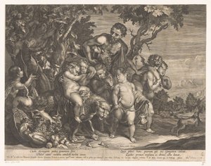 Triomf van Bacchus af D. Brunn
