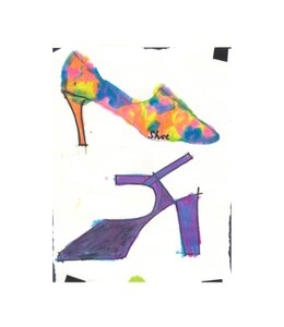 2 sko (tusch  vandfarve) af Daisy de Villeneuve