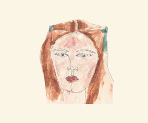 Pige (akvarel) af Daisy de Villeneuve