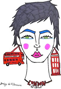 London Girls (tegning) af Daisy de Villeneuve