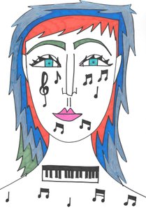 Musik (tusch på papir)