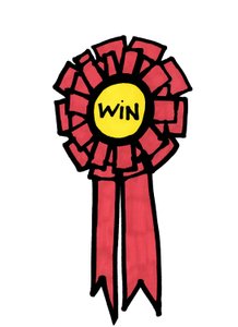 Rosette (tusch på papir) af Daisy de Villeneuve
