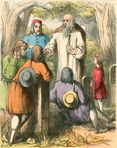 Dick Whittington lytter til landsbyboerne af Dalziel Brothers
