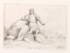 Horatius Horace der skriver (titel på objekt)