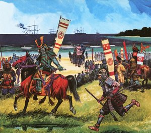 Amerikanere ankommer til det, der nu er Tokyobugten, den 8. juli 1853 af Dan Escott