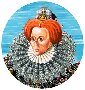 Dronning Elizabeth I (gouache på papir)