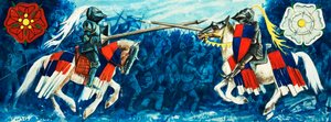 The Wars of the Roses (gouache på papir)