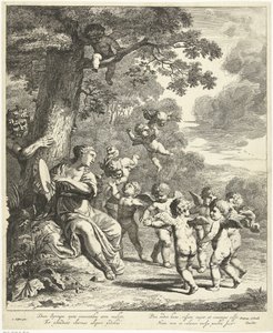 Pan og Syrinx med dansende putti
