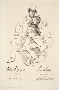 Forfatter til frafalden og forfatter til agitation, ca. 1833 (gravering) af Daniel Maclise