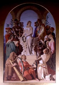 The Spirit of Chivalry (olie på lærred) af Daniel Maclise