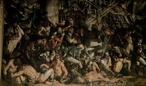 The Death of Nelson, detalje af det nederste dæk af Victory af Daniel Maclise