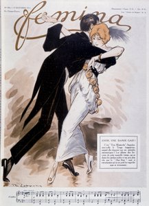 Par danser tango - illustration af Daniel De Losques (Henri Casimir Paul Thouroude) (1880-1915) - i "" Femina""" af 15/10/1913
