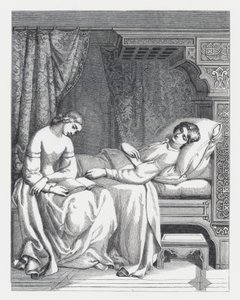 Illustration til Tennysons digt, The Princess (gravering)