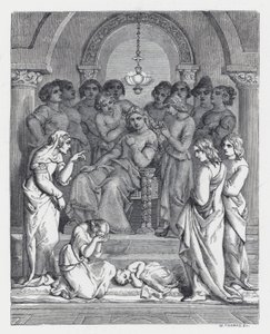 Illustration til Tennysons digt, The Princess (gravering)