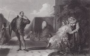 Malvolio, Tolvte Nat (gravering) af Daniel (after) Maclise