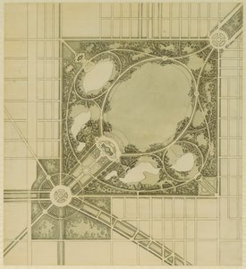 Plan over Chicago, Plade 62, Plan over en foreslået park, 1909.