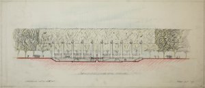 Potomac Round Point, Washington D.C., Sektionsskitse, 1909. af Daniel Burnham