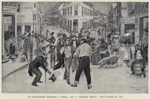 Et møde mellem en Swell og en "Bowery B