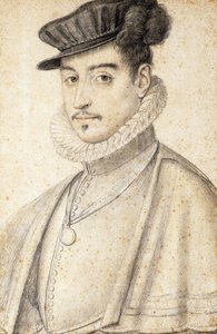 Portrait of a Man Wearing a Cap, dani af Daniel Dumonstier