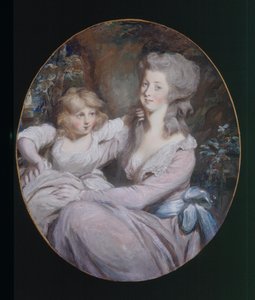 Margaret "Peggy" Arnold og datteren Sophia, c.1787