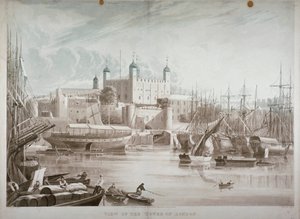 Tower of London, 1819. af Daniel Havell