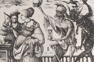 Døden og Djævelen overrasker to kvinder, ca. 1515.