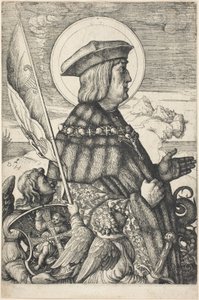 Kejser Maximilian I i skikkelse af Sankt Georg af Daniel Hopfer