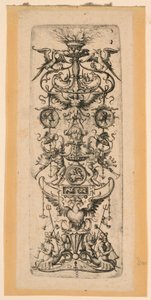 Ornamental lysekrone af Daniel Hopfer