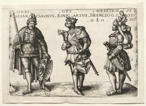 Tre værdige kristne efter 1516. af Daniel Hopfer