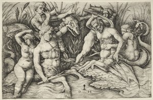 To Tritons kæmper - Battle of the Sea Gods (højre del)