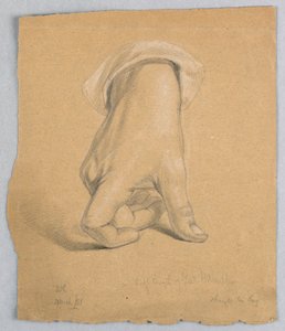 Tegning, general Alexander Hamilto, marts 1851 af Daniel Huntington