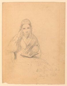 Tegning, frøken Elliot siddende, 15. maj 1841 af Daniel Huntington