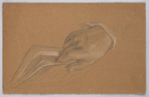Tegning, muligt studie til Alexan, 1864 af Daniel Huntington