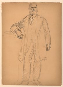 Tegning, præsident Chester Alan Ar, juni 1886 af Daniel Huntington