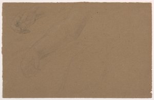 Tegning, studier af højre hånd, 1850-60 af Daniel Huntington