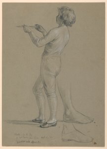 Tegning, studie til "Martha Washington Reception", 1860 af Daniel Huntington