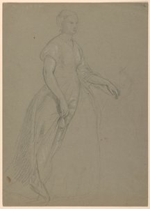 Tegning, studie til "Martha Washington Reception", 1860
