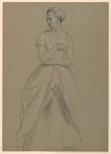 Tegning, studie til "Martha Washington Reception", 1860