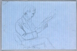 Tegning, studie til "Videnskabelig gruppe", 1858 af Daniel Huntington