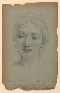 Tegning, studie til "Guldsmeden", 5. juni 1883 af Daniel Huntington