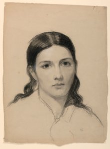 Tegning, Kunstnerens hustru Sophie, 1853 af Daniel Huntington
