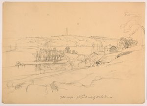 Groton Heights fra Hill nordøst for New London af Daniel Huntington